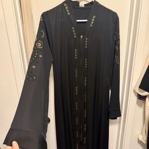 Black Embellished Abaya
